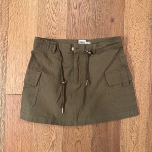 Princess Polly Olive Mini Skirt